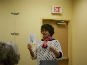 Author Anna Castle addressing SINC ~ Heart of Texas Chapter, March 2015